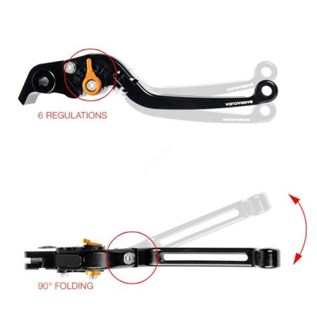 HONDA CBR 600RR 03'-06' MANETAS BARRACUDA HONDA CBR 600RR 03'-06' MANETAS BARRACUDA